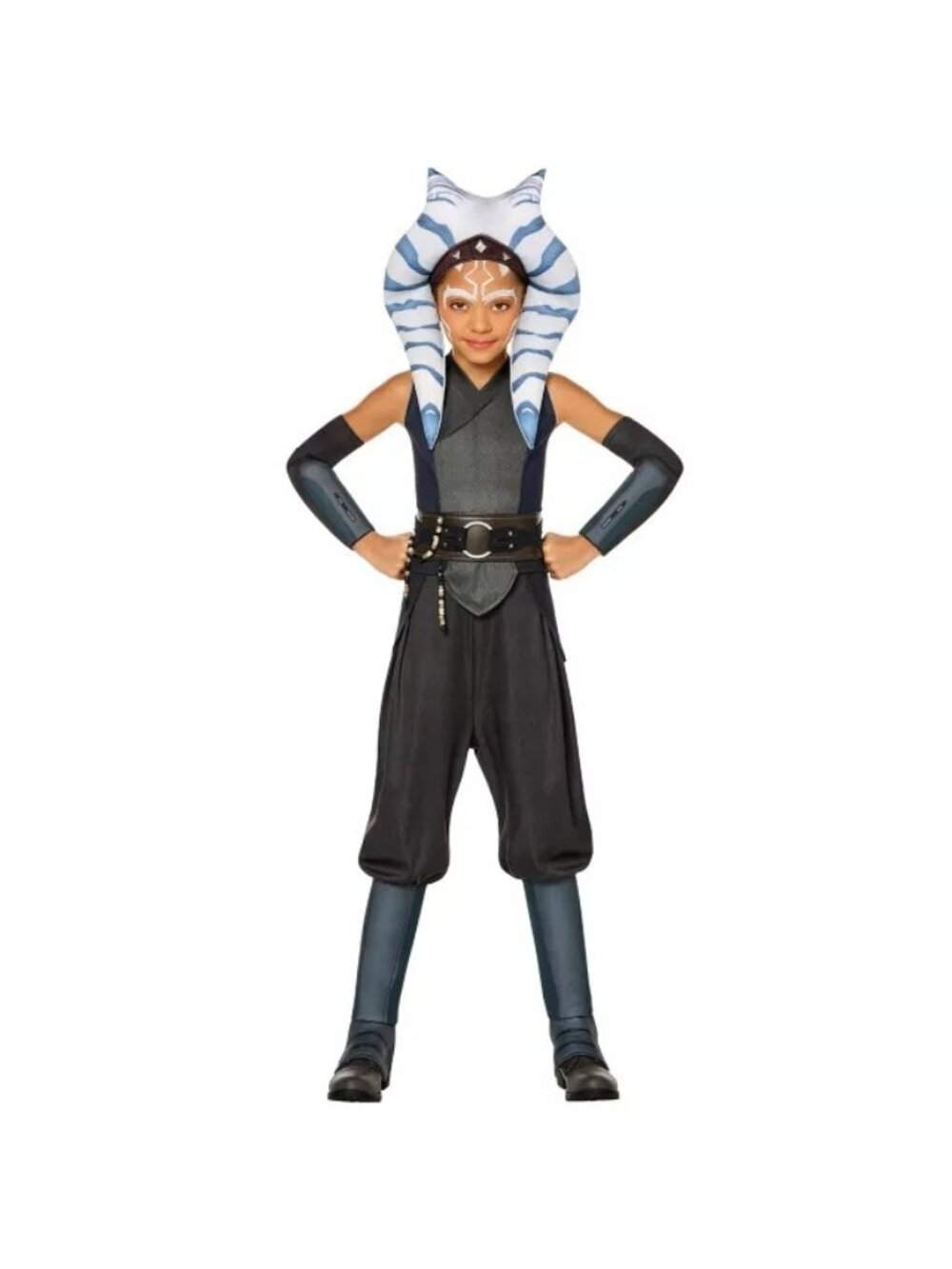 NEW Star Wars Mandalorian Ahsoka Child Costume Set Size 4-7 Jumpsuit accessories